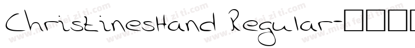 ChristinesHand Regular字体转换